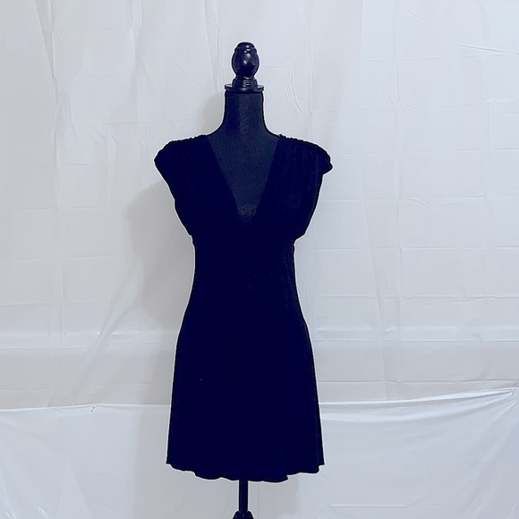 Sky V-neck Mini Dress Size L - Picture 1 of 6